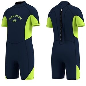 Goldfin Kids Wetsuit for Boys Girls 3mm Neoprene Back Zip Wet Suits Size 6